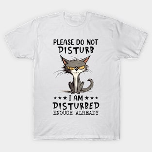 Please don't disturb I am disturbed enough already T-Shirt